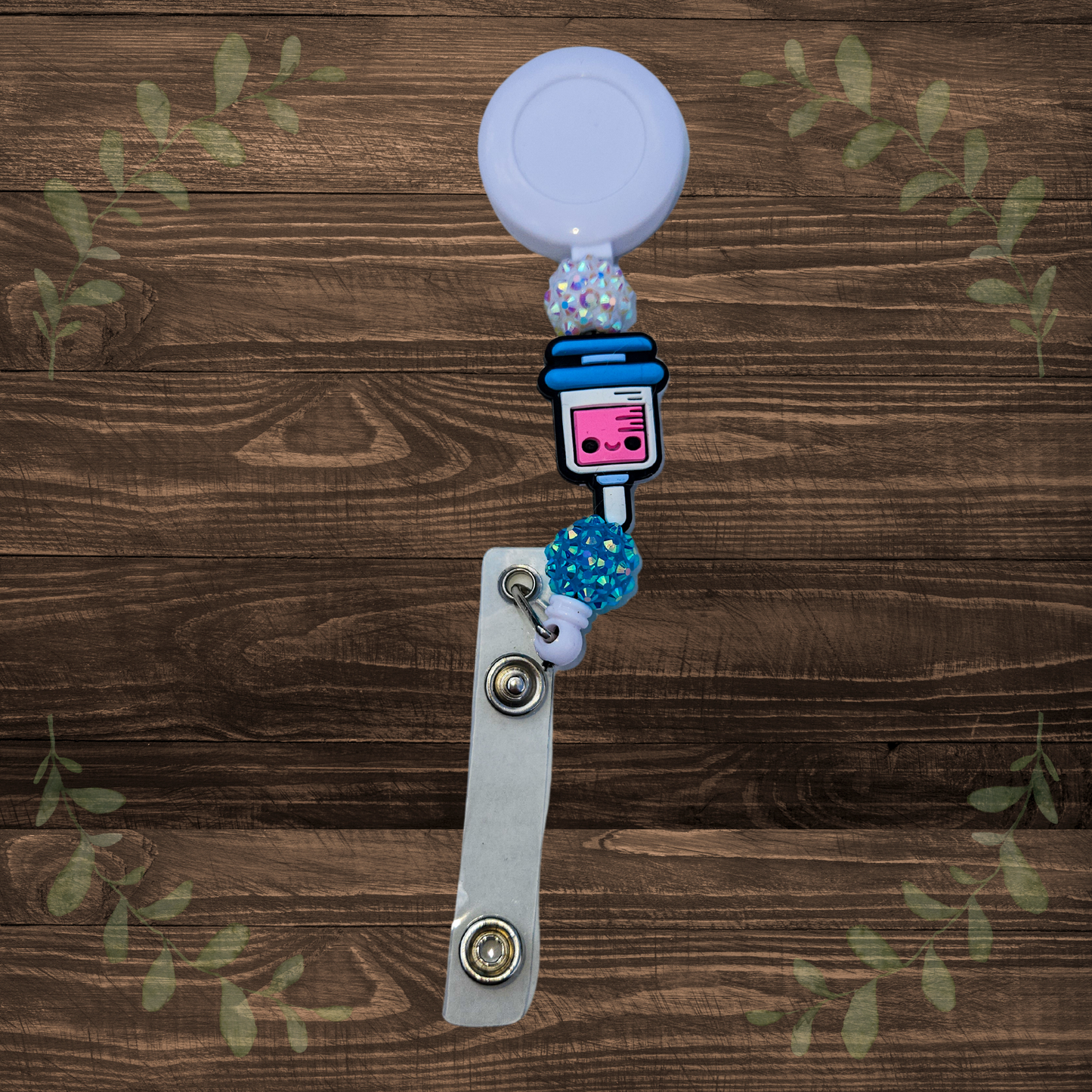 Beaded Badge Reel