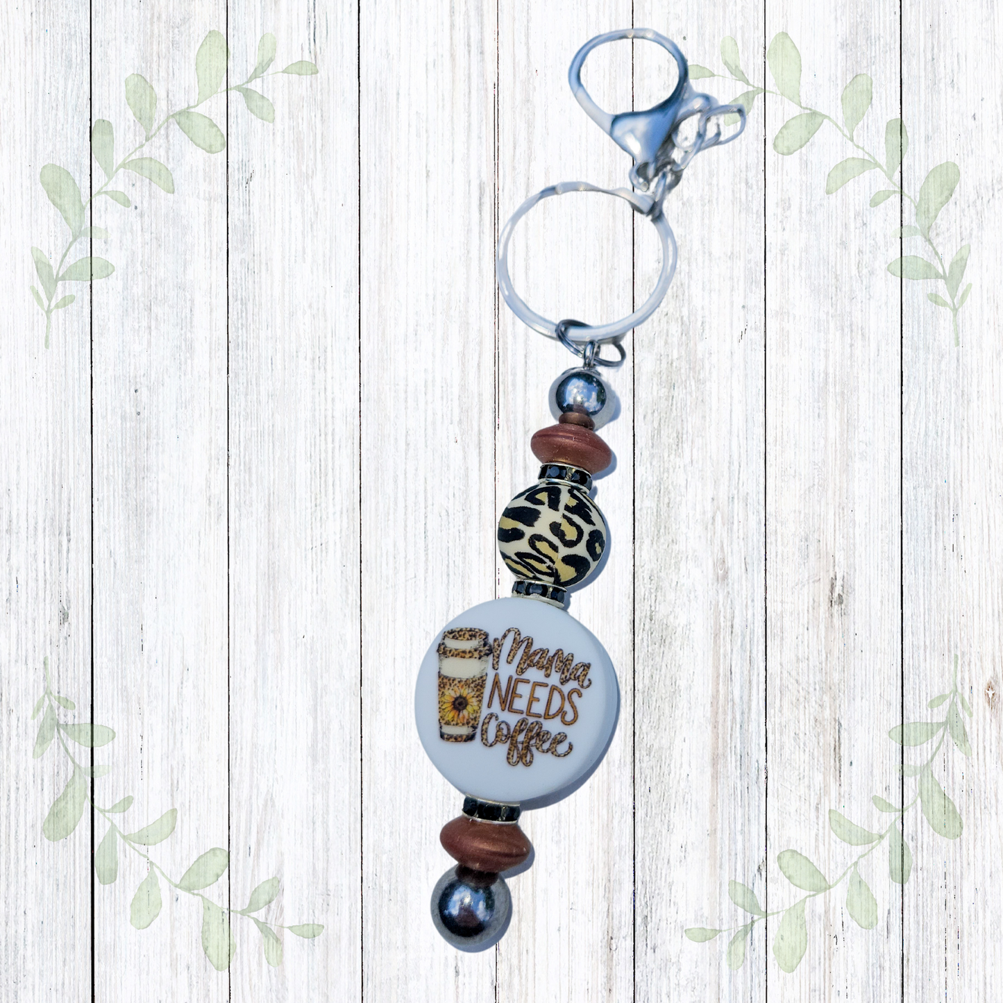 Mama Needs Coffee Keychain