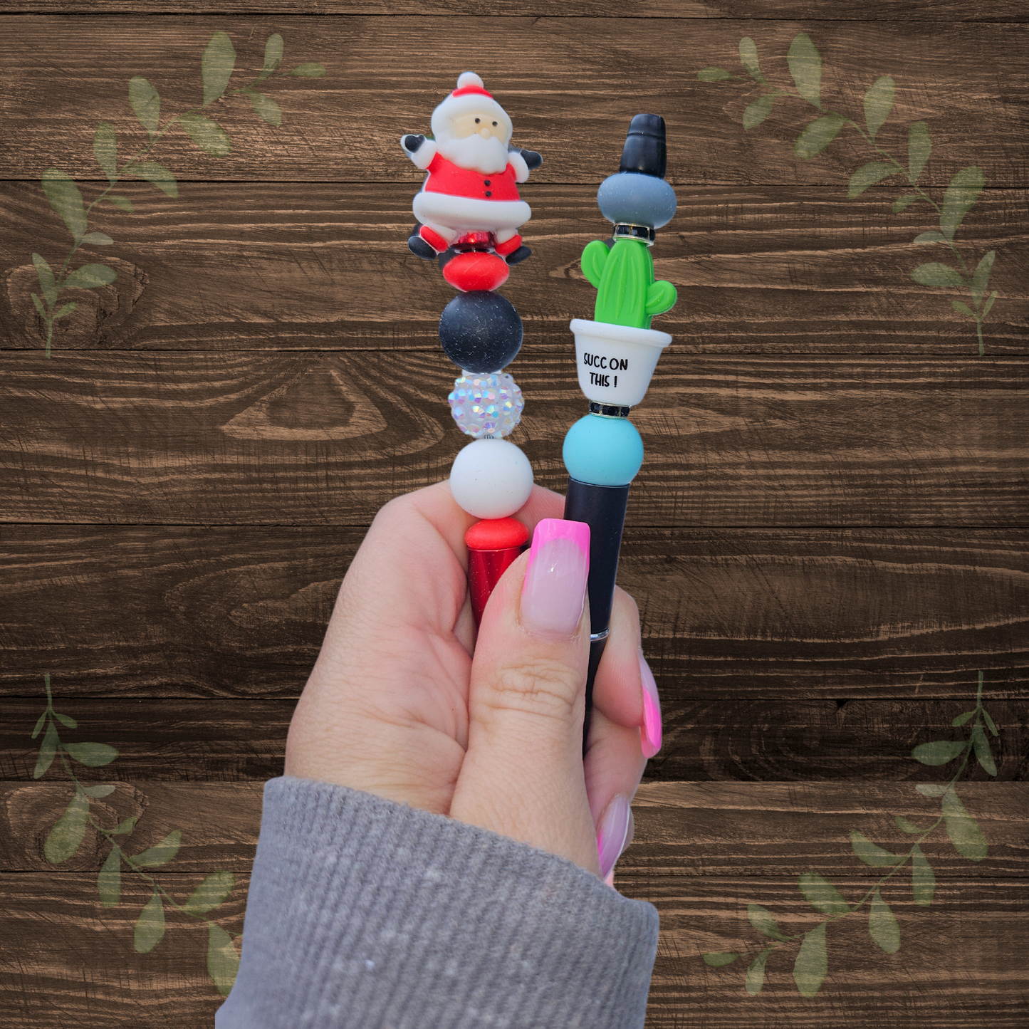 Santa Beaded Pen