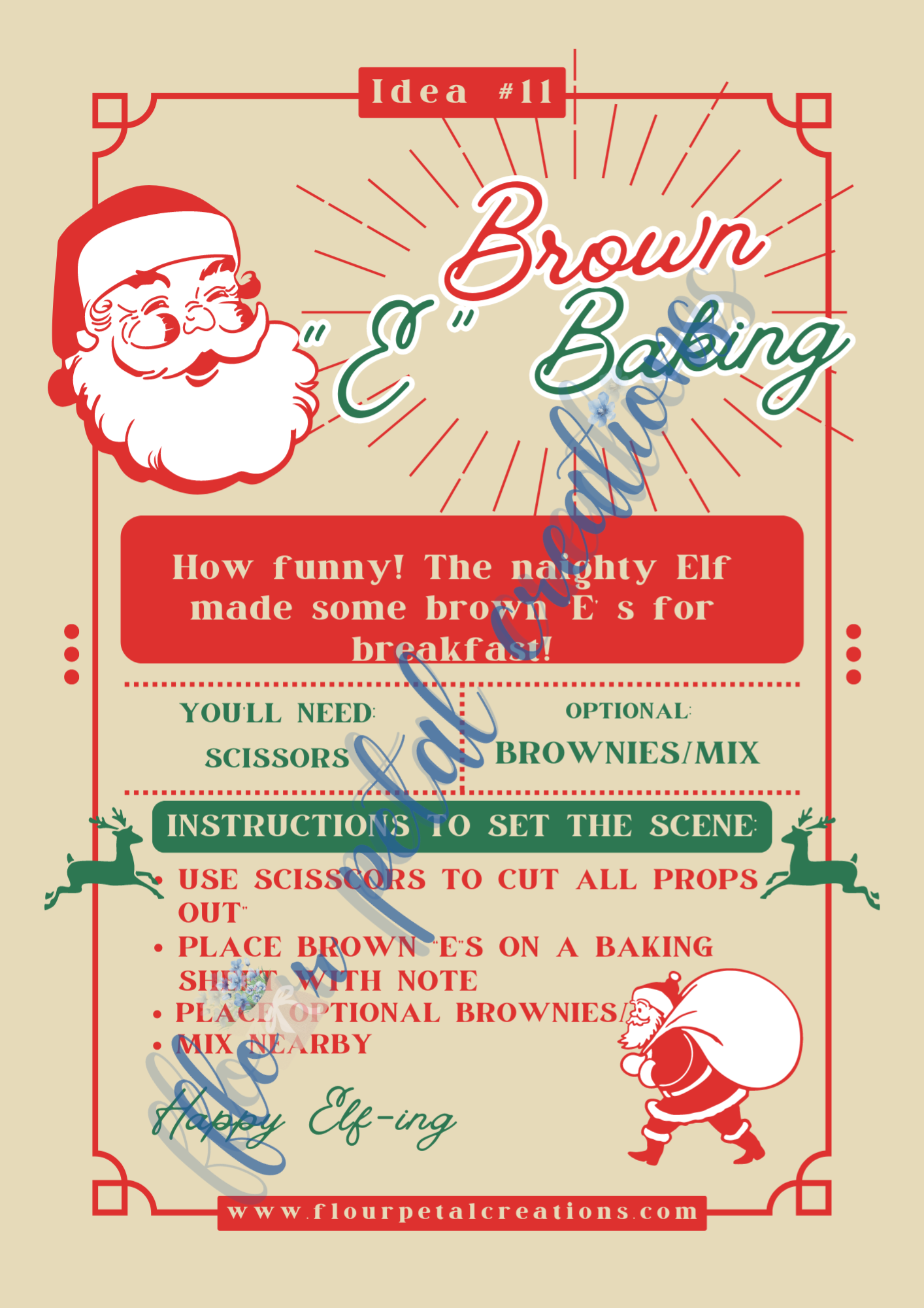 Printable Elf Survival Kit
