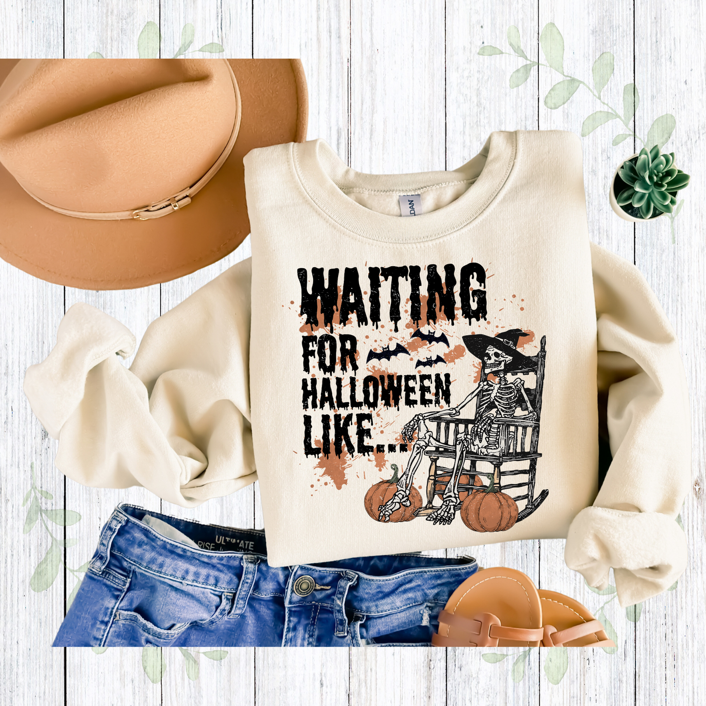 Waiting Patiently For Halloween Sweatshirt