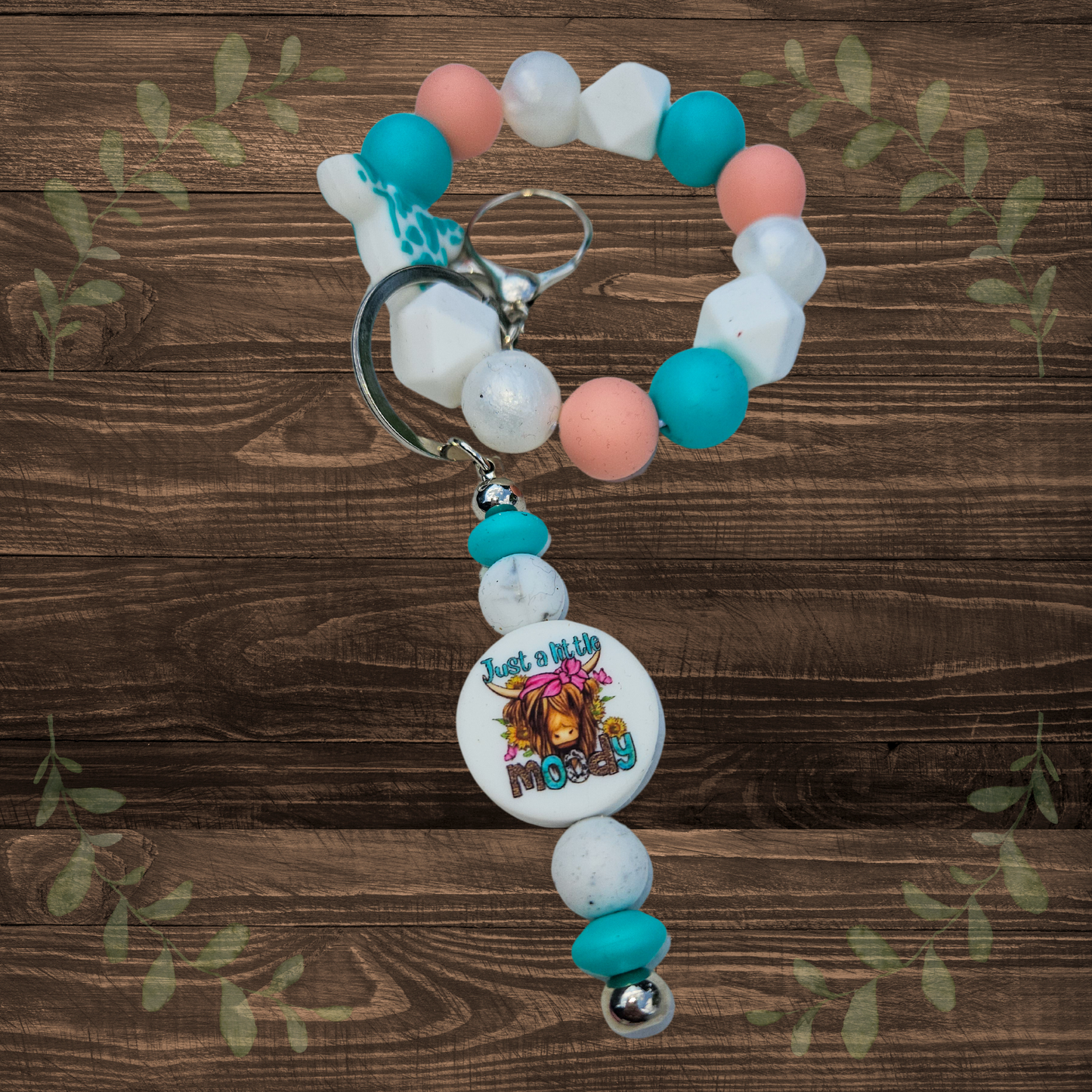 A Little Moody Keychain and Wristlet