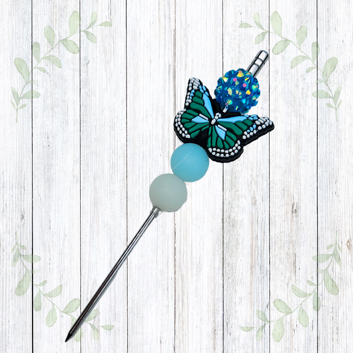 Blue Butterfly Cookie Scribe
