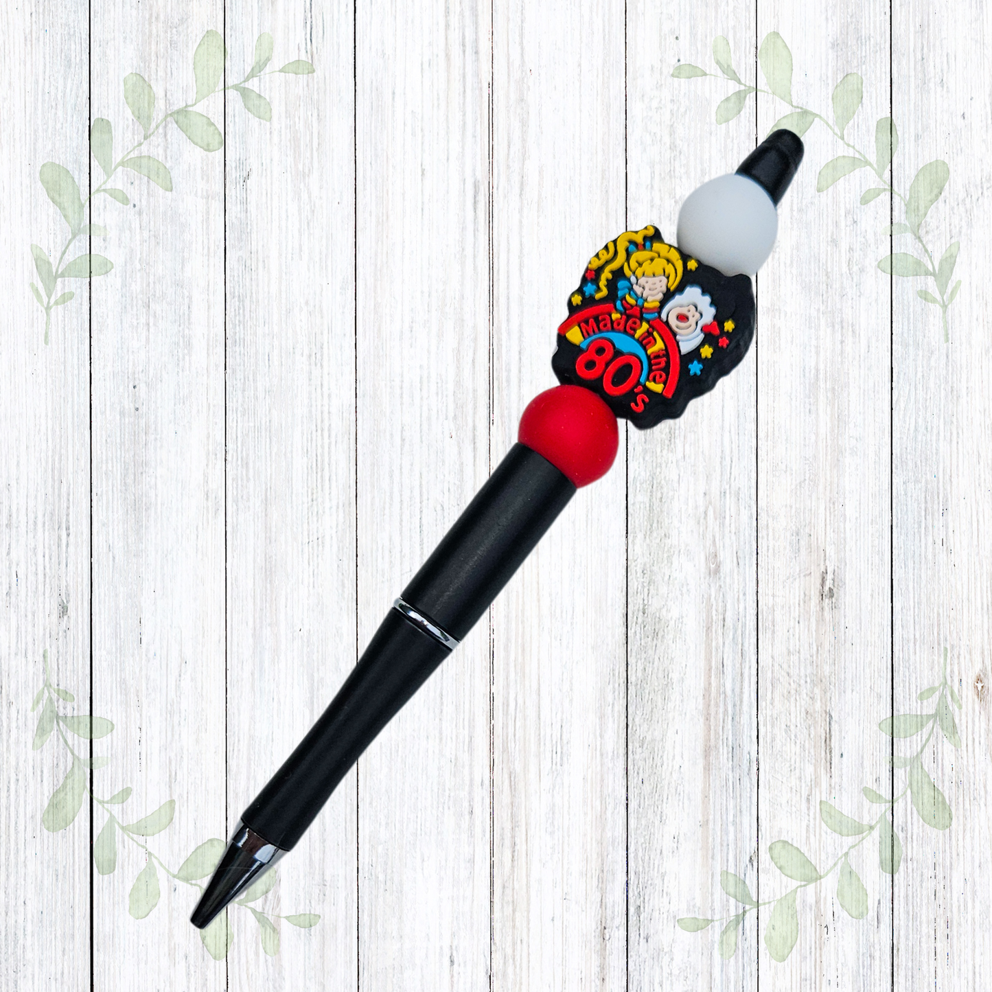 Made in the 80's Beaded Pen