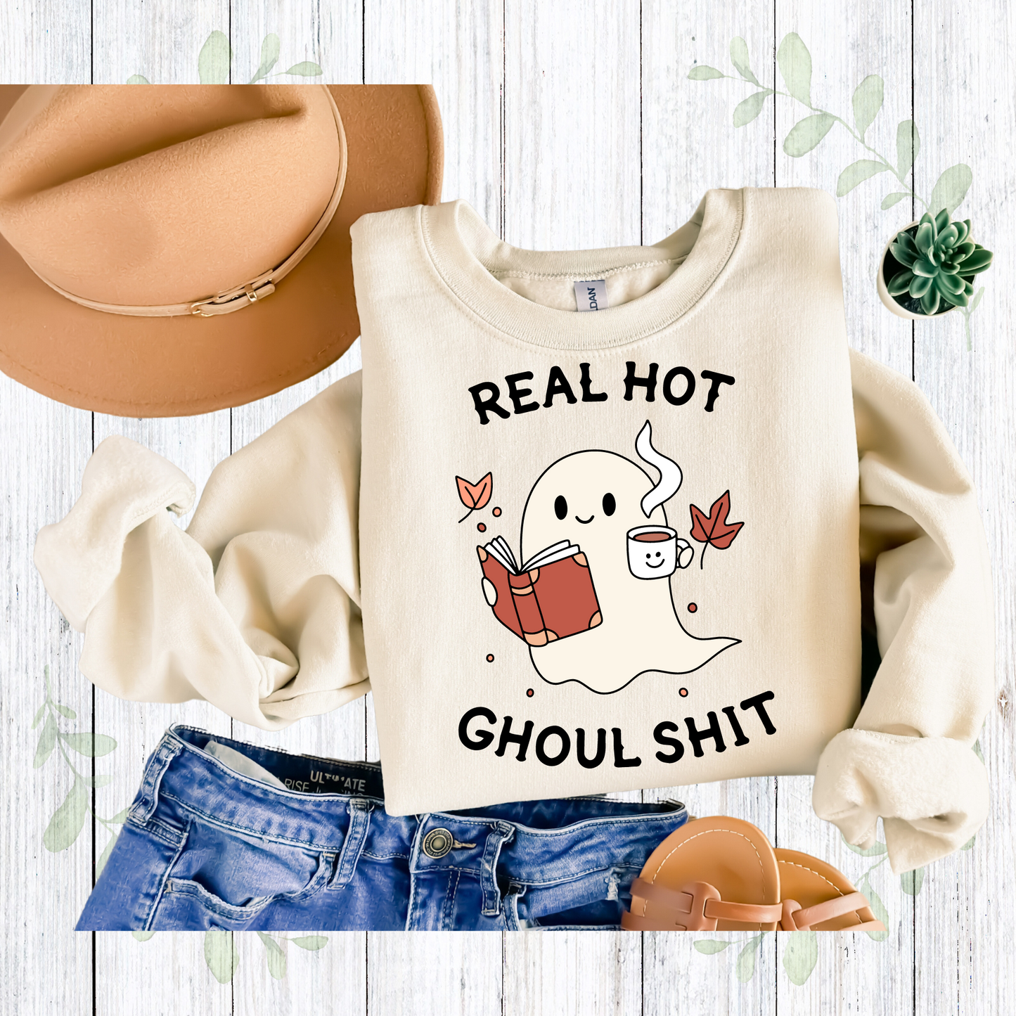 Real Hot Ghoul Shit Halloween Sweatshirt