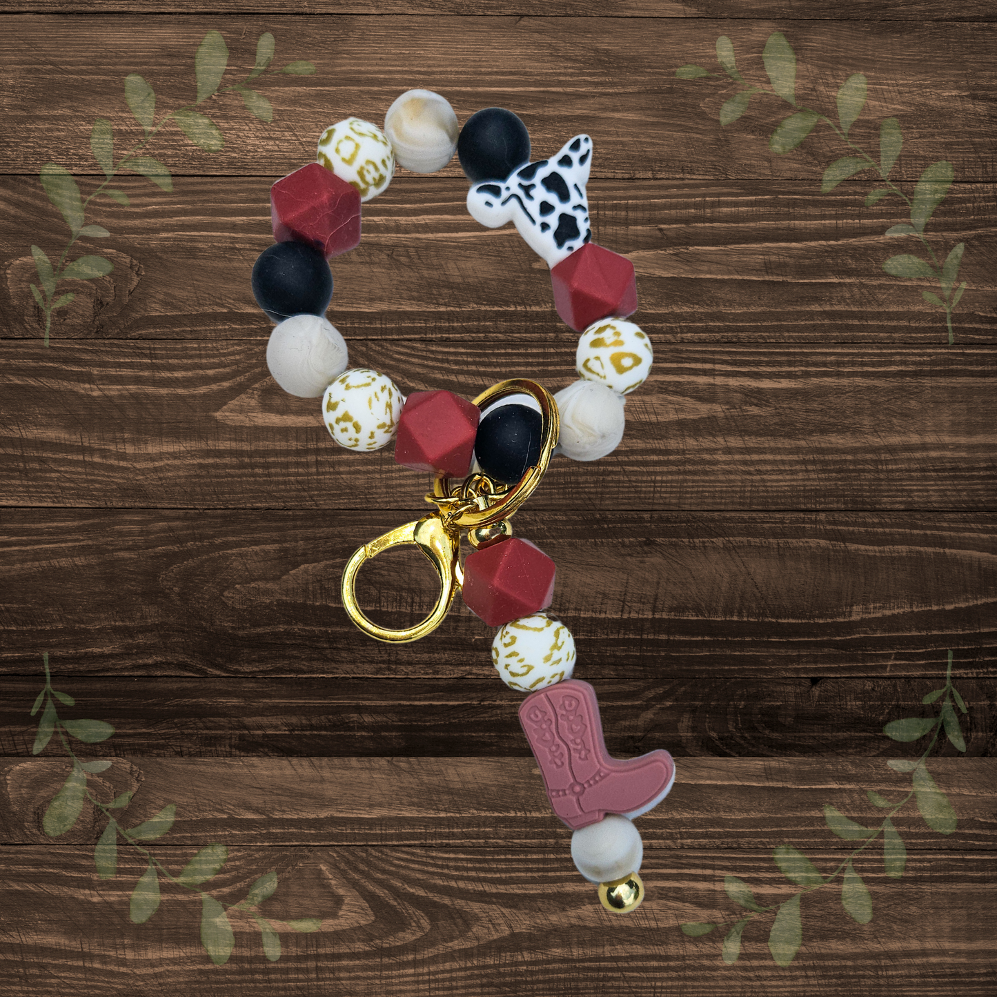 Cowgirl Keychain and Wristlet
